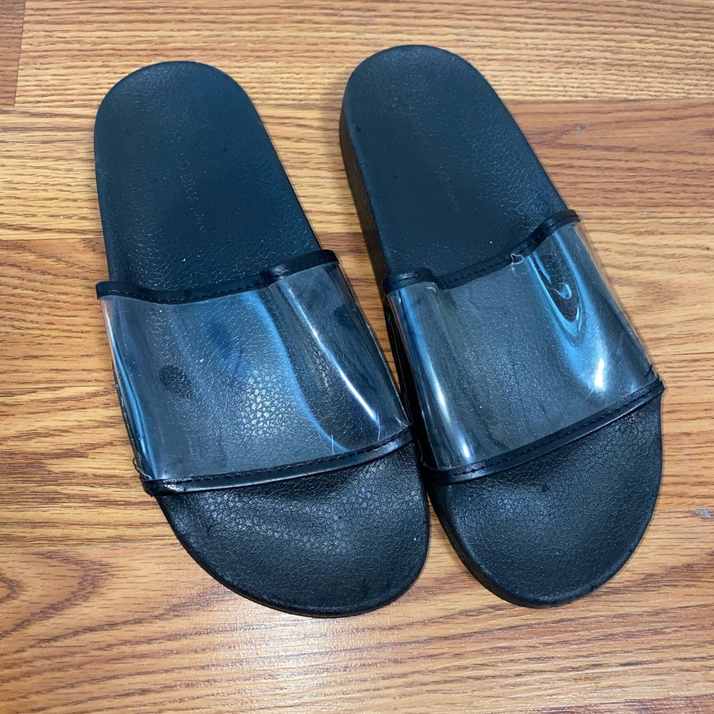 Black and clear slides